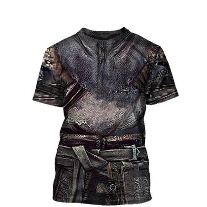 Templar Armor Print Men's Short Sleeve T-Shirt